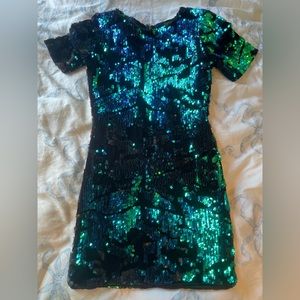 Topshop mini sequins and velvet dress size 4